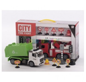 Camión basura reciclaje señales 1:14City Transport