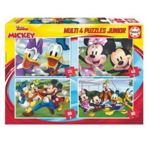 Multi 4 puzzles Junior Mickey And Friends