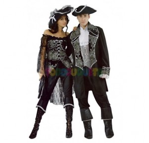 Disfraz Capitán Pirata luxe chica Adulto