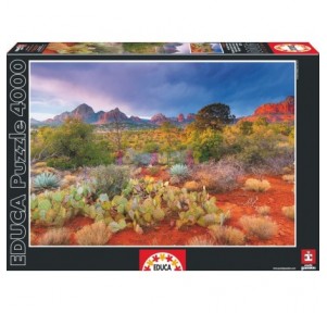Puzzle 4000 atardecer en red rock, arizona, eeuu