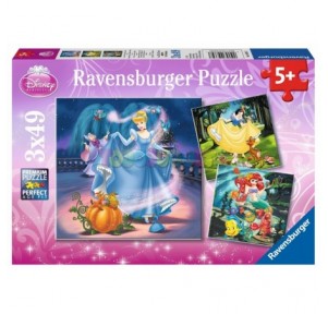 Puzzle 3x49 Princesas Disney A