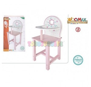 Trona de Madera para Muñeca
