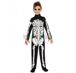 Disfraz Skeleton Guy negro 5-6 años