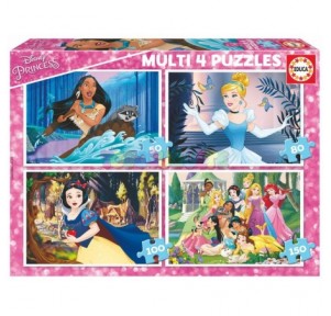 Multi 4 puzzles Princesas Disney