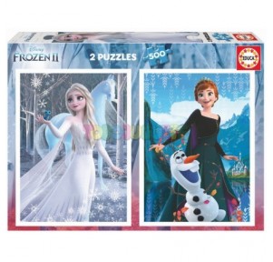 Puzzle 2x500 Frozen 2