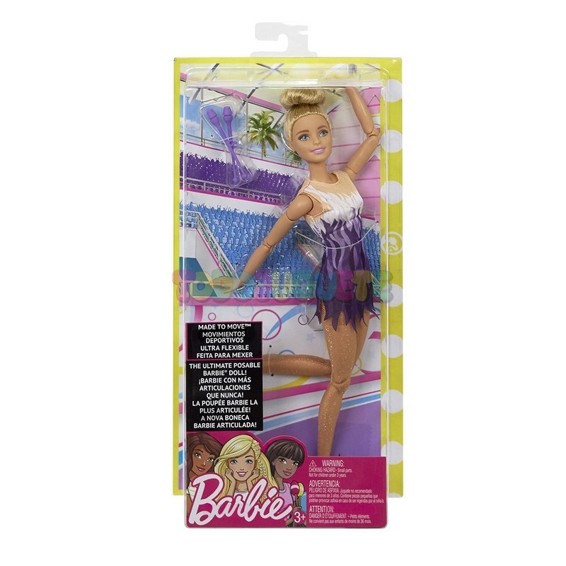 Muñeca Barbie movimiento sin límites deportivas