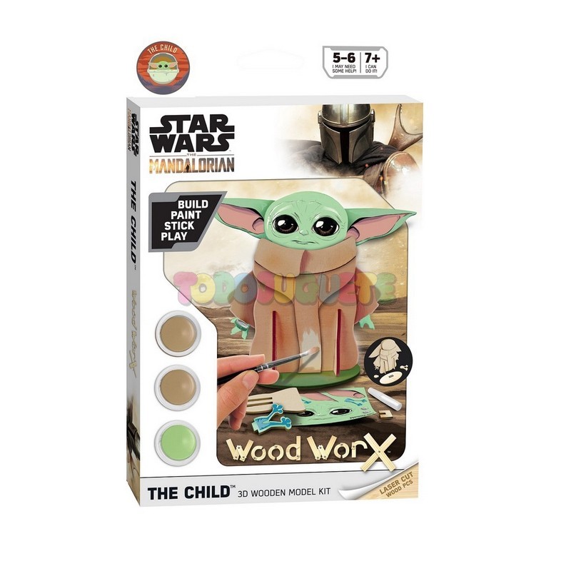 Estacionario Interpretar Navidad Comprar Maqueta madera Wood WorX Star Wars The Child Maquetas online