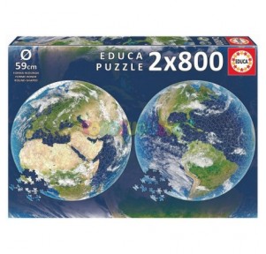 Puzzle 2x800 Planeta Tierra