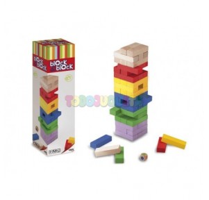 Juego block and block colores 54 piezas Cayro