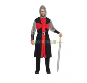Disfraz guerrero medieval cruzado Knight AdultoM-L