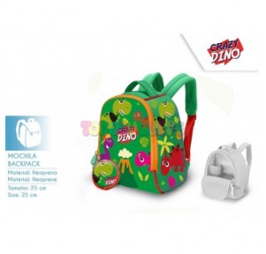 Mochila Neopreno 25cm Crazy Dino