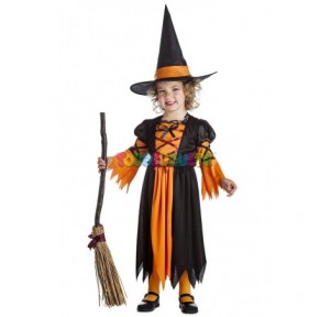 Disfraz Bruja Naranja Halloween 5-6 Witch