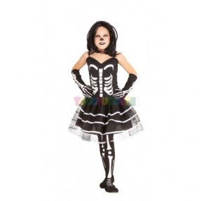Disfraz Halloween Miss Huesos T.S 3-4 años