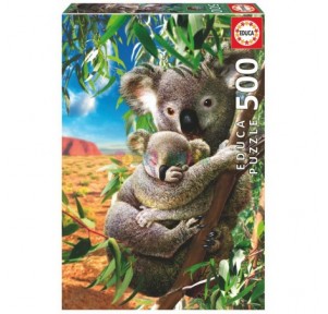 Puzzle 500 Koala Con Su...
