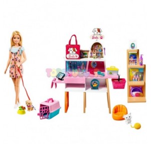 Muñeca Barbie Tienda de Mascotas
