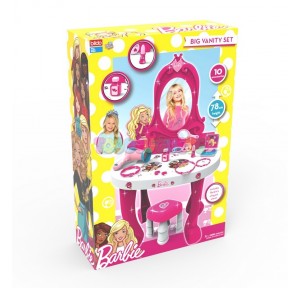 Tocador grande Barbie con banqueta y accesorios