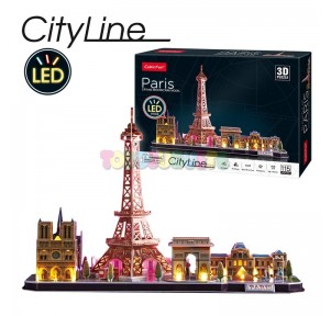 Puzzle 3D LED París 115pzs