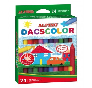 Caja 24 ceras DacsColor Alpino Semiblandas
