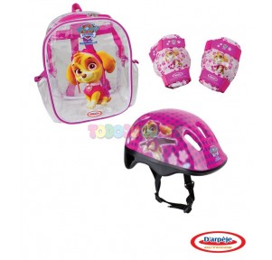 Paw Patrol Skye mochila casco+protecciones