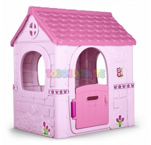 Casita Fantasy House Pink Feber 85x124x108