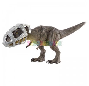 Jurassic World Dino T-Rex pisa y ataca
