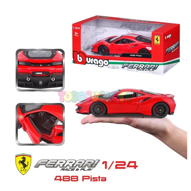 Coche Ferrari 488 Pista 1:24 Burago