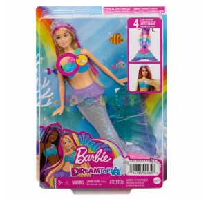 Muñeca Sirena Barbie Luces Mágicas