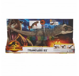 Jurassic World Dino T-Tex Golpea y Devora