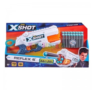 X-Shot Pistola Reflex 6 12 dardos