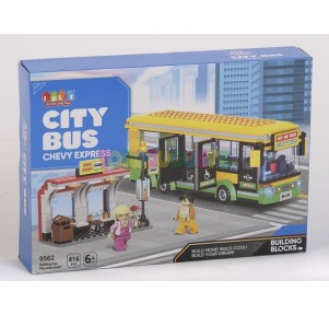 Autobús Bloques Construcción 416 piezas City Bus