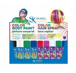 Spray Corporal Color Body Paint Verde 200ml Skarel