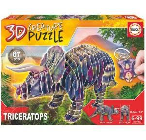 Creature 3D Puzzle Triceratops