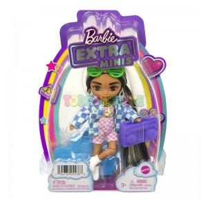Muñeca Barbie Extra Mini Chaqueta Cuadros