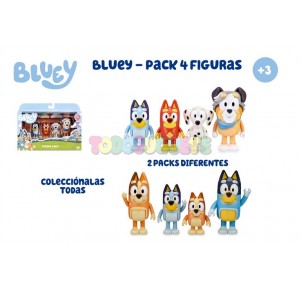 Bluey Pack 4 Figuras Surtido v2.3