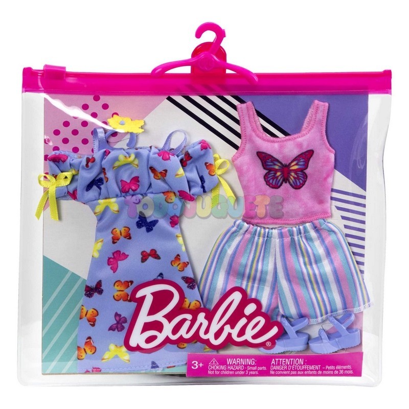 BARBIE Pack 2 Vestidos Algodón Niña Barbie