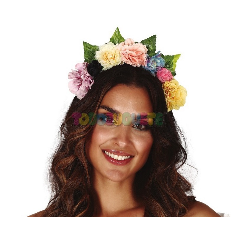 Comprar Diadema Flores Multicolor Sombreros y complementos online