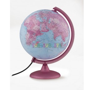 Esfera Pink c/luz 25 cms