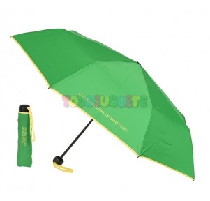 Paraguas Plegable Benetton Topitos Verde