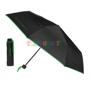 Paraguas Plegable Benetton Topitos Negro