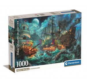 Puzzle 1000 Compact Box Batalla Pirata