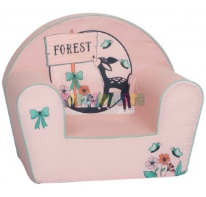 Sillón Infantil Rosa Bambi Forest