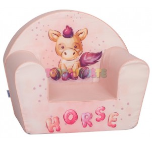 Sillón Infantil Rosa Horse
