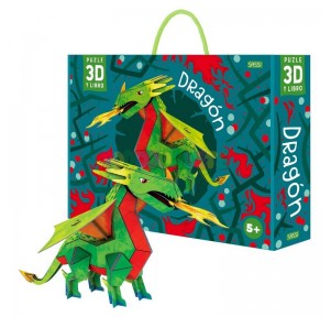 Puzzle Maleta Dragón 3D