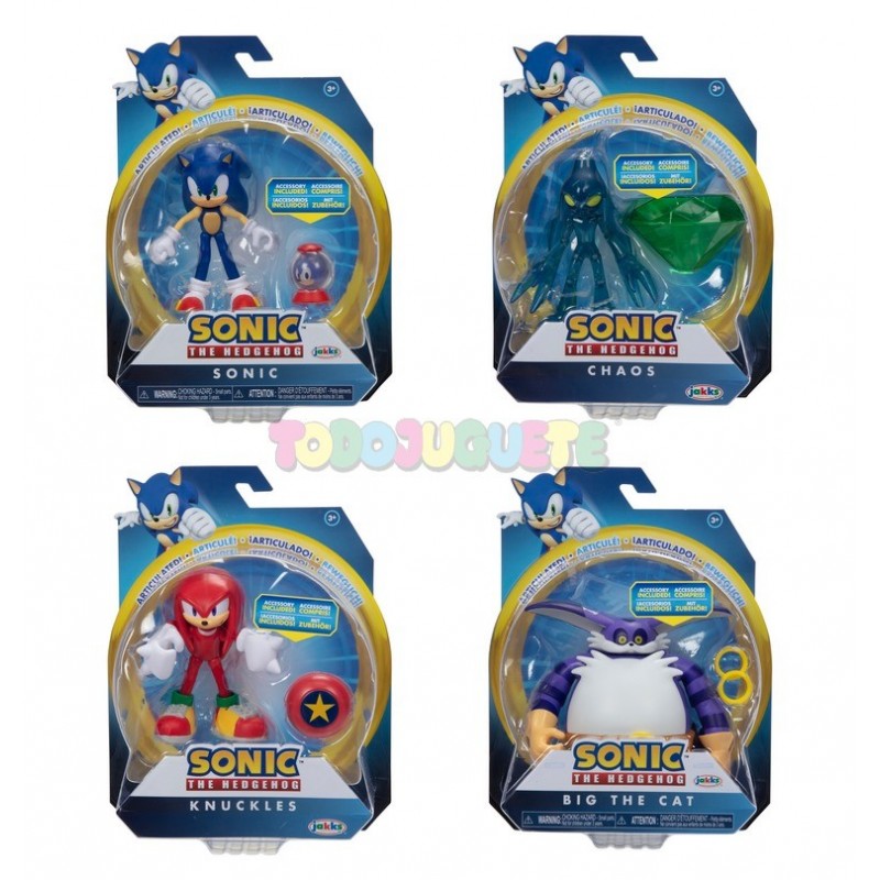 Juguete Sonic Colección 4 Personajes