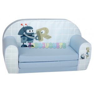 Sofá cama Infantil Azul claro Robot