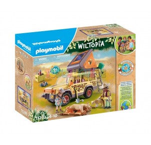 Wiltopia Vehículo Todoterreno con Leones Playmobil