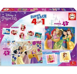 Superpack 4 en 1 Princesas Disney