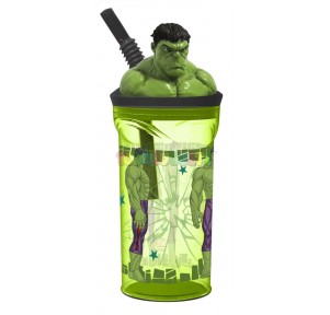 Vaso Figura 3D 360ml Avengers Invencuble Hulk