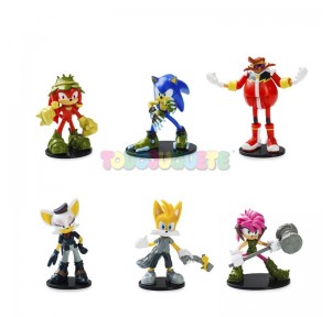 Sonic Pack 6 Figuras Articuladas Caja Deluxe