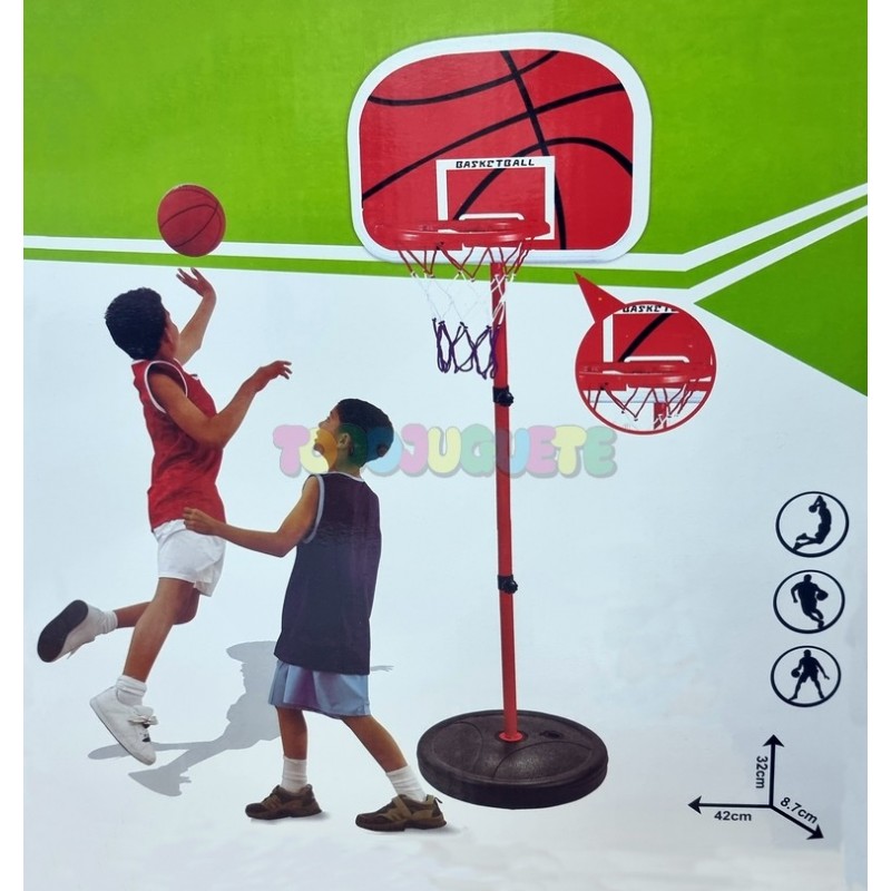 Canasta de Baloncesto Regulable para Casa: Adulto + Niños